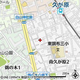 東京都大田区南久が原2丁目10周辺の地図