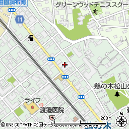 東京都大田区鵜の木3丁目10周辺の地図