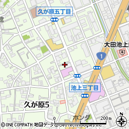 東京都大田区久が原5丁目12周辺の地図