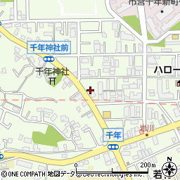 神奈川県川崎市高津区千年663周辺の地図