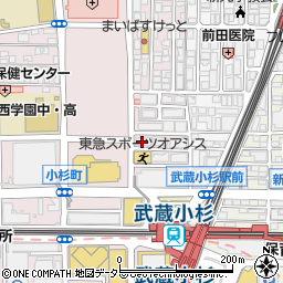 日建学院　川崎校周辺の地図