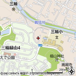 東京都町田市三輪町352周辺の地図