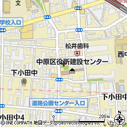 下小田中公園周辺の地図
