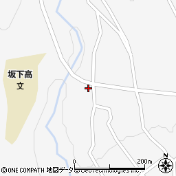 岐阜県中津川市坂下650周辺の地図