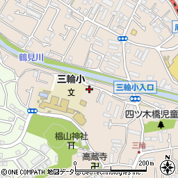 東京都町田市三輪町328周辺の地図