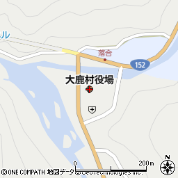 長野県下伊那郡大鹿村周辺の地図