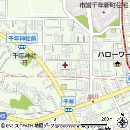 神奈川県川崎市高津区千年668-2周辺の地図