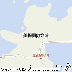 島根県松江市美保関町笠浦周辺の地図