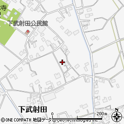 千葉県東金市下武射田周辺の地図