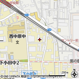 武蔵小杉ハウス管理事務室周辺の地図
