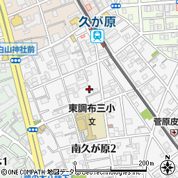 東京都大田区南久が原2丁目11-12周辺の地図