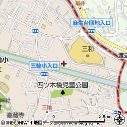 東京都町田市三輪町385-2周辺の地図