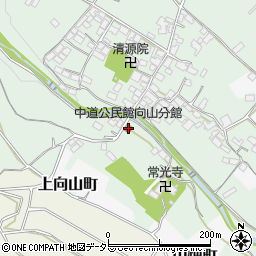 中道公民館向山分館周辺の地図