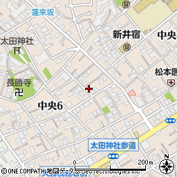 東京都大田区中央6丁目16-12周辺の地図