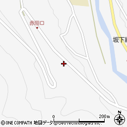 岐阜県中津川市坂下2462-3周辺の地図