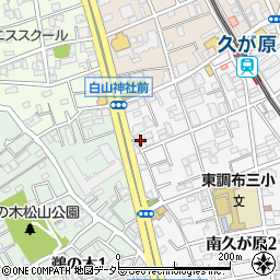 東京都大田区南久が原2丁目9-21周辺の地図