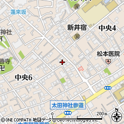 東京都大田区中央6丁目16-7周辺の地図