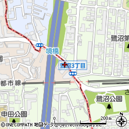 鷺沼公園前周辺の地図