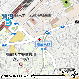 湘南ゼミナール　個別指導コース・鷺沼周辺の地図