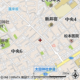 東京都大田区中央6丁目16-1周辺の地図
