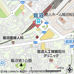 ファミリーマート鷺沼駅前店周辺の地図