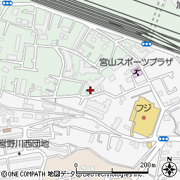 神奈川県川崎市宮前区梶ケ谷1406周辺の地図