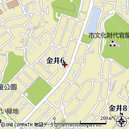 東京都町田市金井6丁目32-1周辺の地図