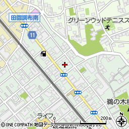 東京都大田区鵜の木3丁目7周辺の地図