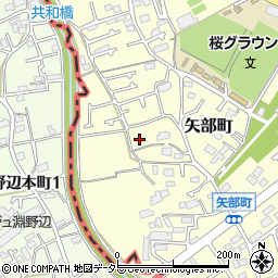 東京都町田市矢部町2648周辺の地図