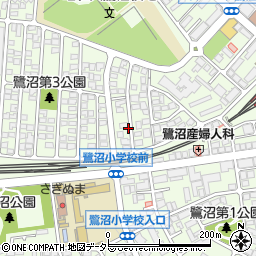 神奈川県川崎市宮前区鷺沼周辺の地図