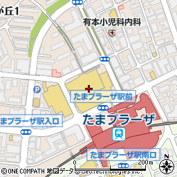 シャネルフレグランス＆ビューティ東急たまプラーザ店周辺の地図