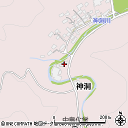 岐阜県美濃市神洞453-1周辺の地図