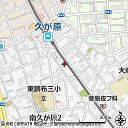 東京都大田区南久が原2丁目13周辺の地図