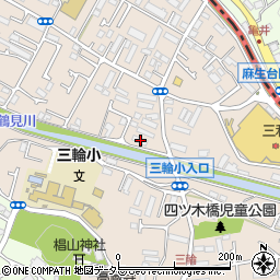 東京都町田市三輪町255周辺の地図