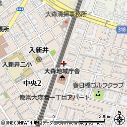 東京都大田区大森西1丁目1-16周辺の地図