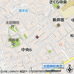 東京都大田区中央6丁目8-15周辺の地図