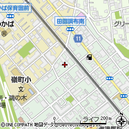 東京都大田区鵜の木3丁目19周辺の地図