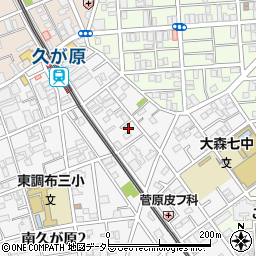 東京都大田区南久が原2丁目5-9周辺の地図