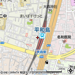 ドトールコーヒー 平和島店周辺の地図