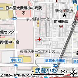 コスモ武蔵小杉周辺の地図