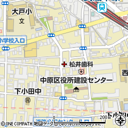 鰻の成瀬 武蔵中原店周辺の地図