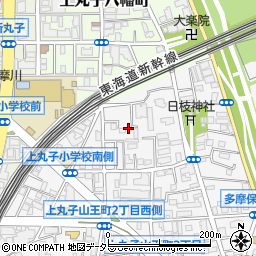 鈴江組倉庫武蔵小杉社員寮周辺の地図