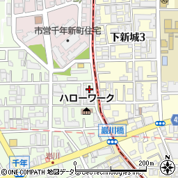 神奈川県川崎市高津区千年698周辺の地図