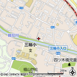 東京都町田市三輪町245周辺の地図