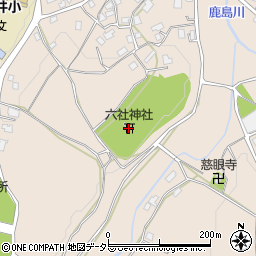 六社神社周辺の地図