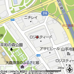 東京都大田区平和島5丁目周辺の地図