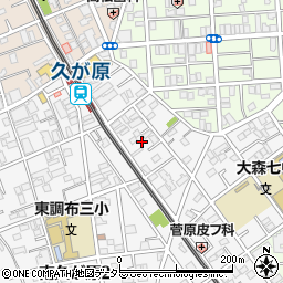 東京都大田区南久が原2丁目5周辺の地図
