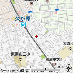 東京都大田区南久が原2丁目5-20周辺の地図