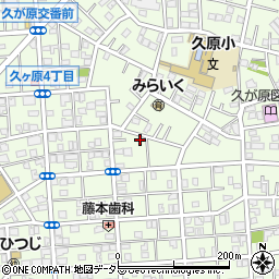 東京都大田区久が原4丁目周辺の地図