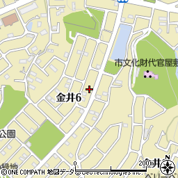 東京都町田市金井6丁目32周辺の地図